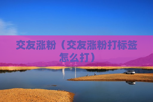 交友涨粉（交友涨粉打标签怎么打）