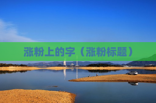 涨粉上的字（涨粉标题）