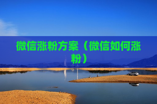 微信涨粉方案（微信如何涨粉）