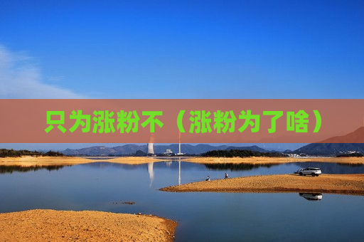 只为涨粉不（涨粉为了啥）