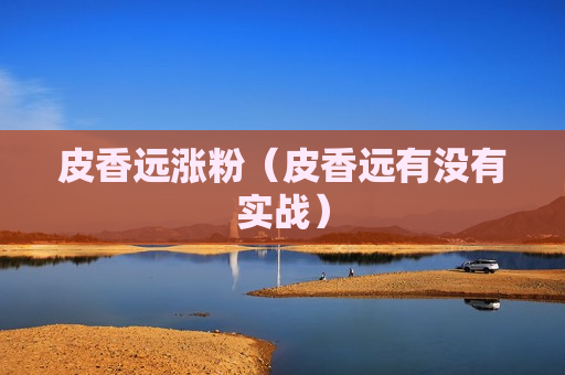 皮香远涨粉（皮香远有没有实战）