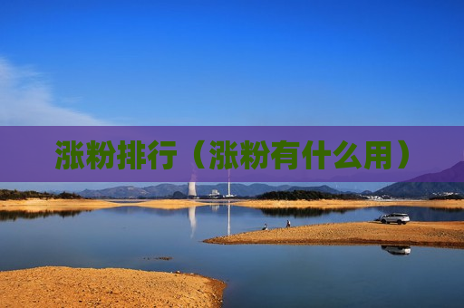 涨粉排行（涨粉有什么用）