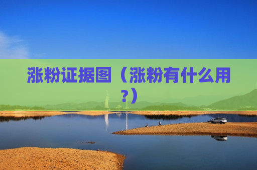 涨粉证据图（涨粉有什么用?）