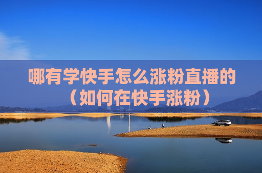 哪有学快手怎么涨粉直播的（如何在快手涨粉）