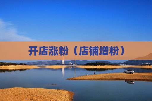 开店涨粉（店铺增粉）