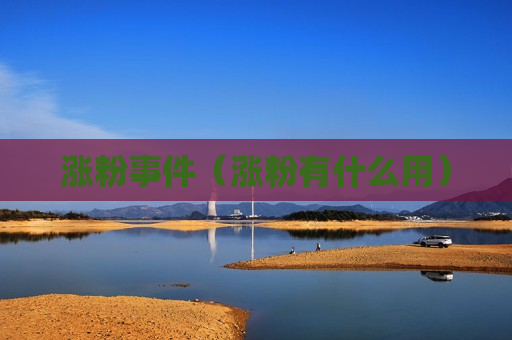 涨粉事件（涨粉有什么用）
