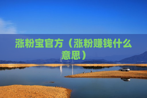 涨粉宝官方（涨粉赚钱什么意思）