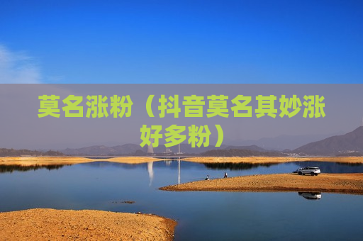 莫名涨粉（抖音莫名其妙涨好多粉）