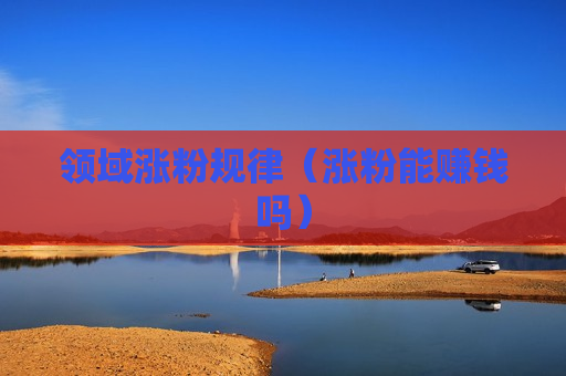 领域涨粉规律（涨粉能赚钱吗）
