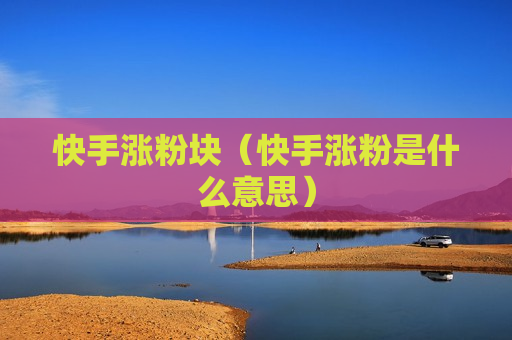 快手涨粉块（快手涨粉是什么意思）