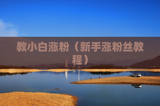 教小白涨粉（新手涨粉丝教程）