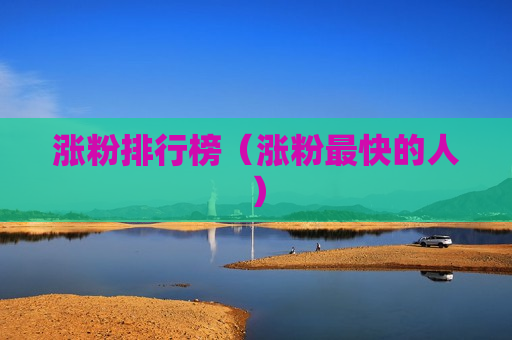 涨粉排行榜（涨粉最快的人）