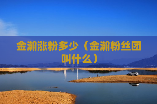 金瀚涨粉多少（金瀚粉丝团叫什么）