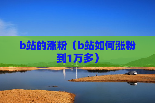 b站的涨粉（b站如何涨粉到1万多）