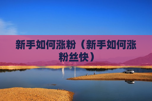 新手如何涨粉（新手如何涨粉丝快）