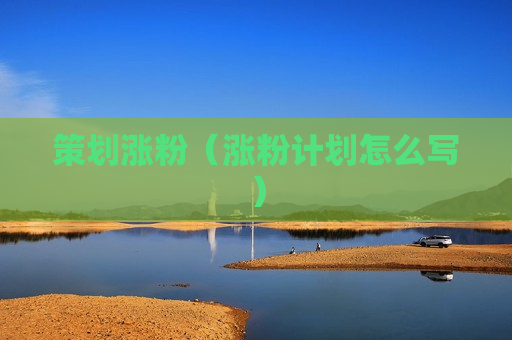 策划涨粉（涨粉计划怎么写）