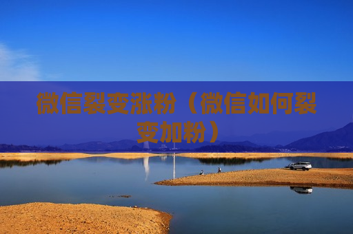 微信裂变涨粉（微信如何裂变加粉）