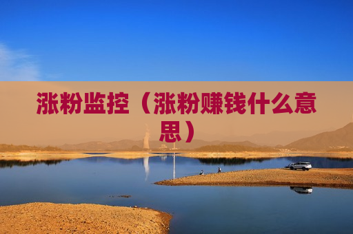 涨粉监控（涨粉赚钱什么意思）