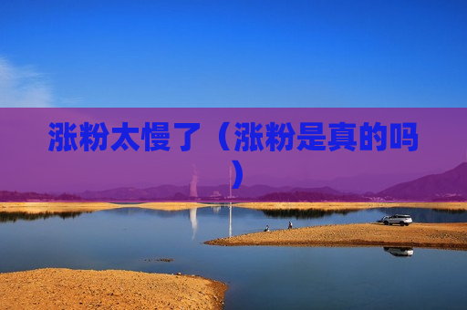 涨粉太慢了（涨粉是真的吗）