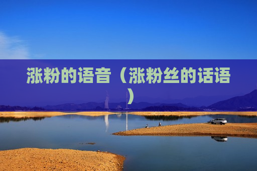 涨粉的语音（涨粉丝的话语）