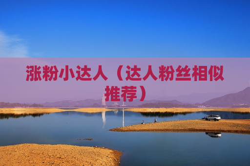 涨粉小达人（达人粉丝相似推荐）