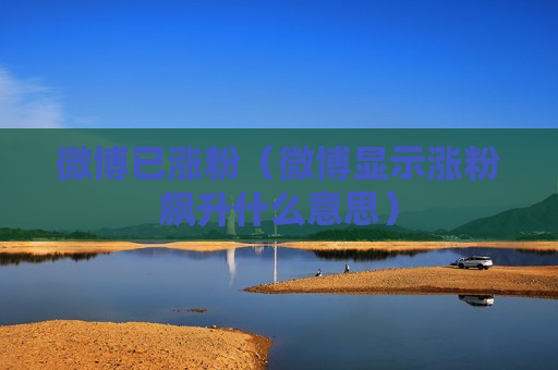 微博已涨粉（微博显示涨粉飙升什么意思）
