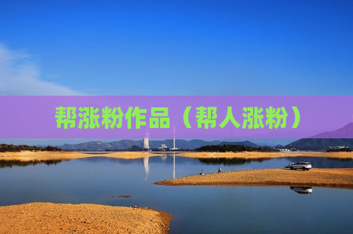 帮涨粉作品（帮人涨粉）