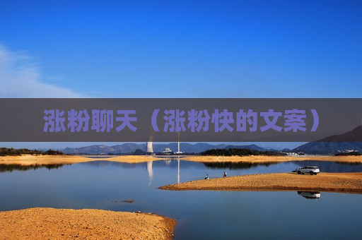 涨粉聊天（涨粉快的文案）
