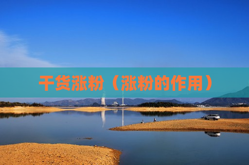干货涨粉（涨粉的作用）