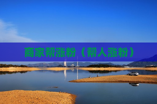 商家帮涨粉（帮人涨粉）