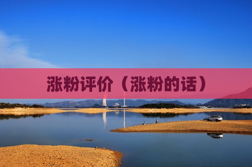 涨粉评价（涨粉的话）