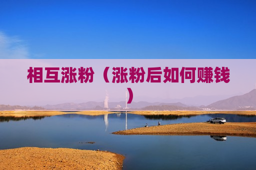 相互涨粉（涨粉后如何赚钱）