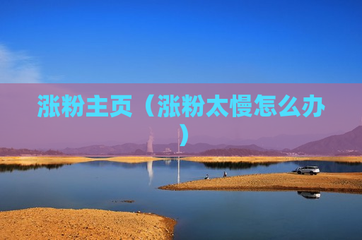 涨粉主页（涨粉太慢怎么办）