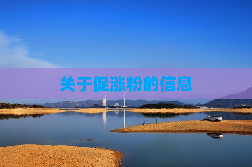 关于促涨粉的信息