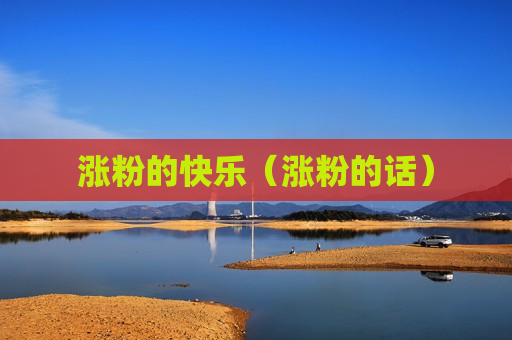 涨粉的快乐（涨粉的话）