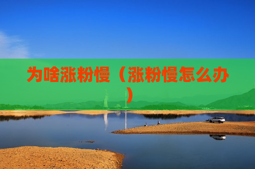 为啥涨粉慢（涨粉慢怎么办）
