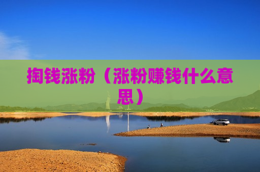 掏钱涨粉（涨粉赚钱什么意思）