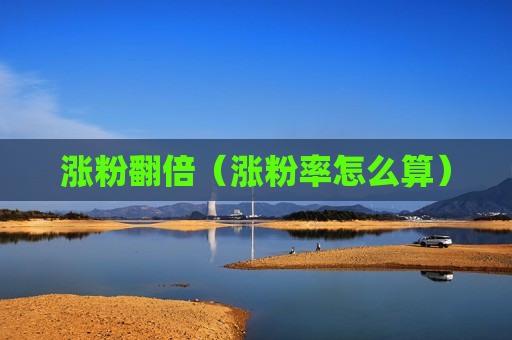 涨粉翻倍（涨粉率怎么算）