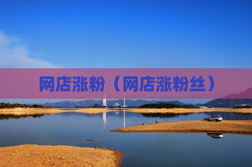 网店涨粉（网店涨粉丝）