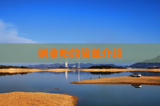 则涨粉的简单介绍