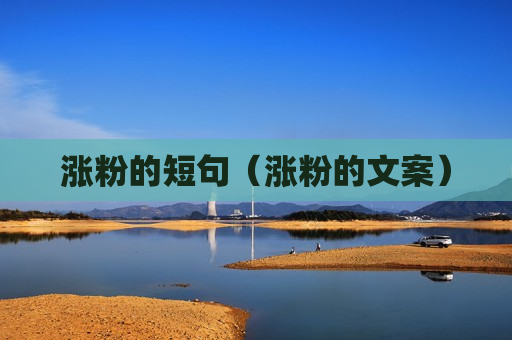 涨粉的短句（涨粉的文案）