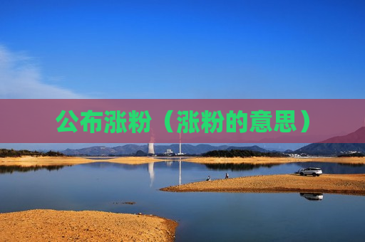 公布涨粉（涨粉的意思）