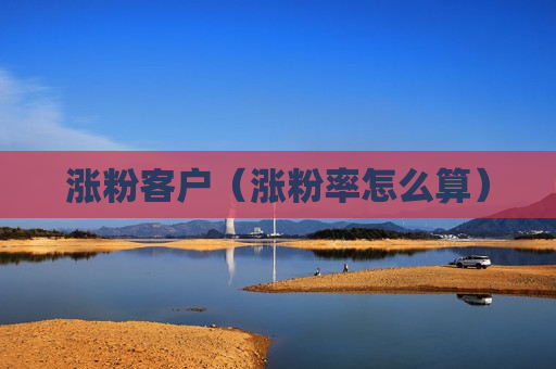 涨粉客户（涨粉率怎么算）