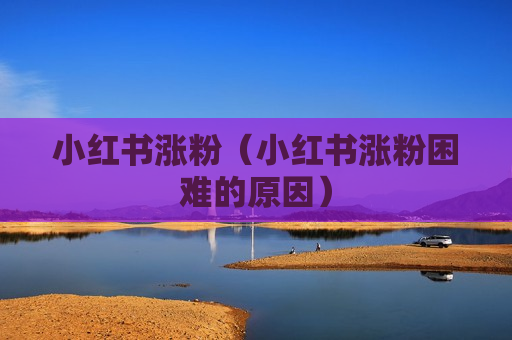 小红书涨粉（小红书涨粉困难的原因）