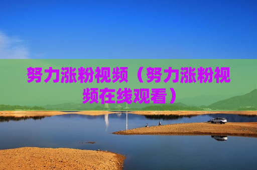 努力涨粉视频（努力涨粉视频在线观看）