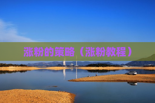 涨粉的策略（涨粉教程）