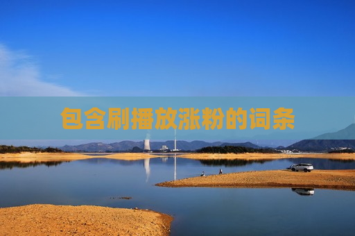 包含刷播放涨粉的词条