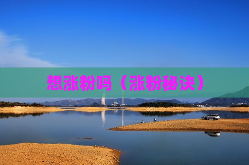 想涨粉吗（涨粉秘诀）