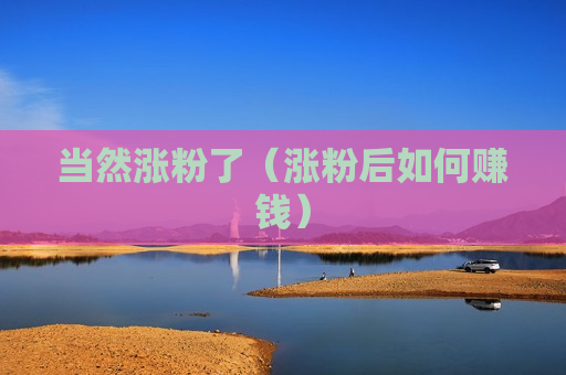 当然涨粉了（涨粉后如何赚钱）
