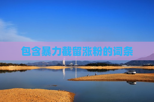 包含暴力截留涨粉的词条